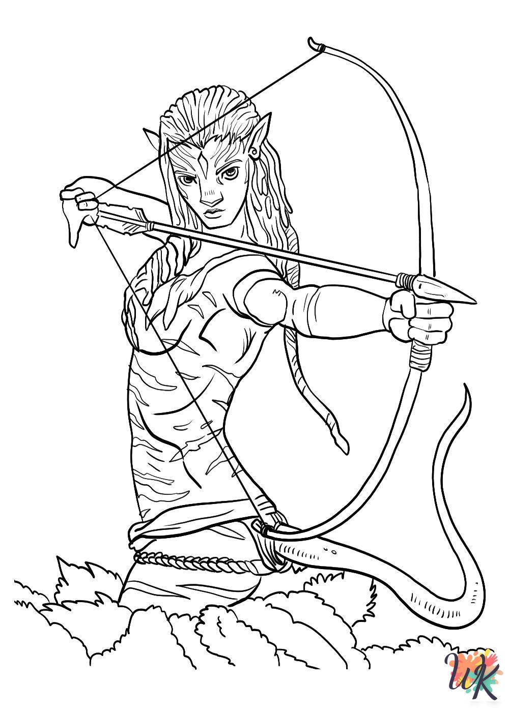 free Avatar coloring pages