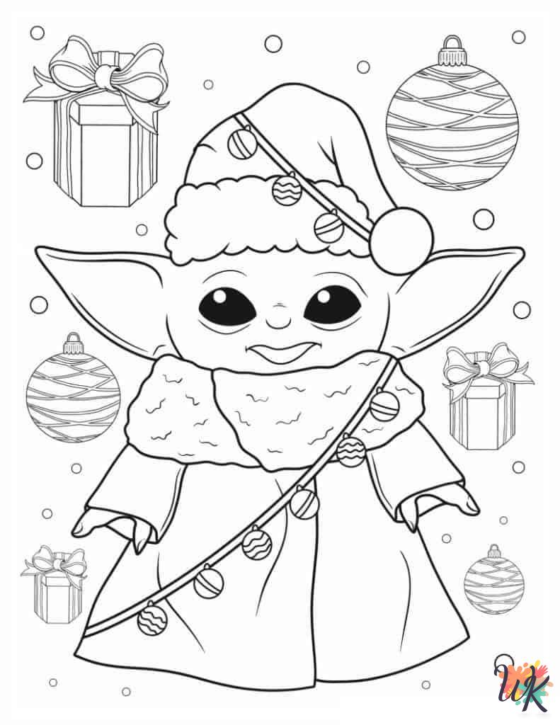 cute Baby Yoda coloring pages