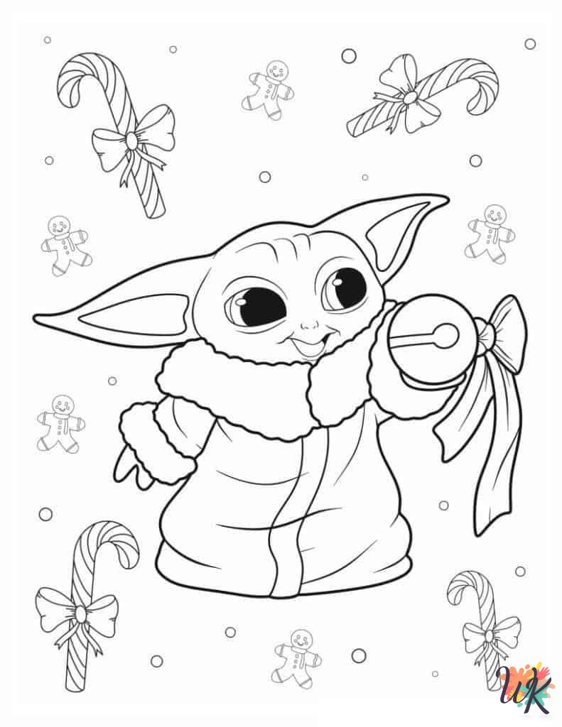Baby Yoda coloring pages to print