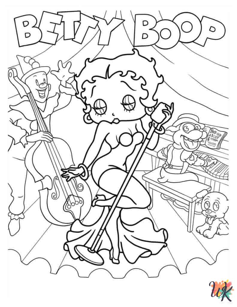 Betty Boop coloring pages for adults pdf