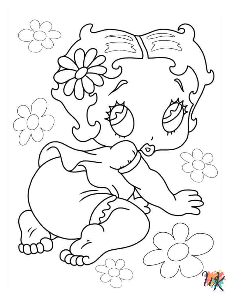 Betty Boop adult coloring pages