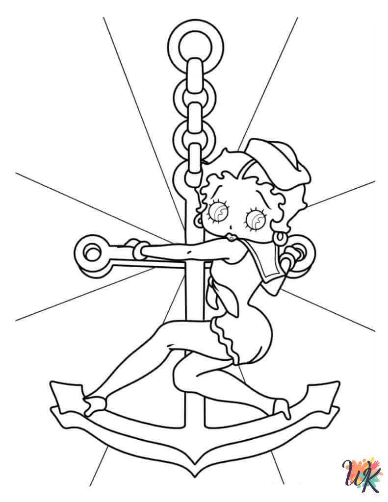coloring pages printable Betty Boop 2