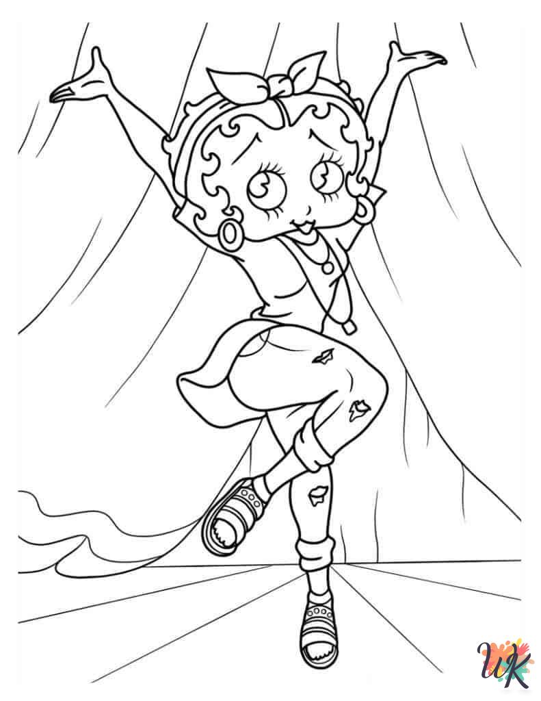 Betty Boop coloring pages grinch