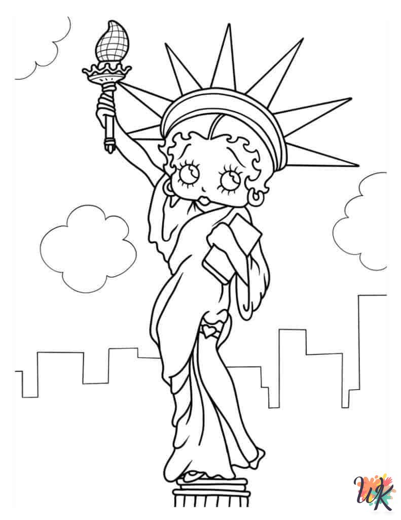 coloring pages for Betty Boop
