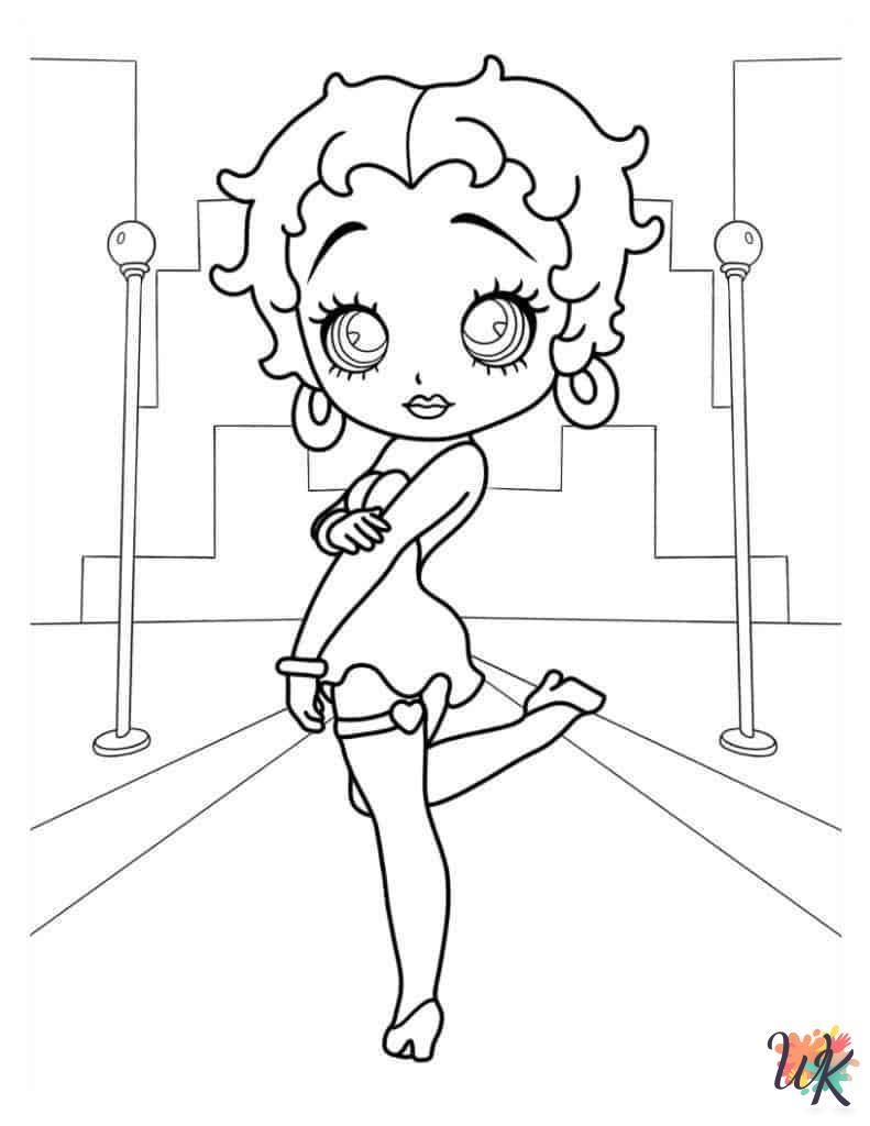 Betty Boop coloring pages printable