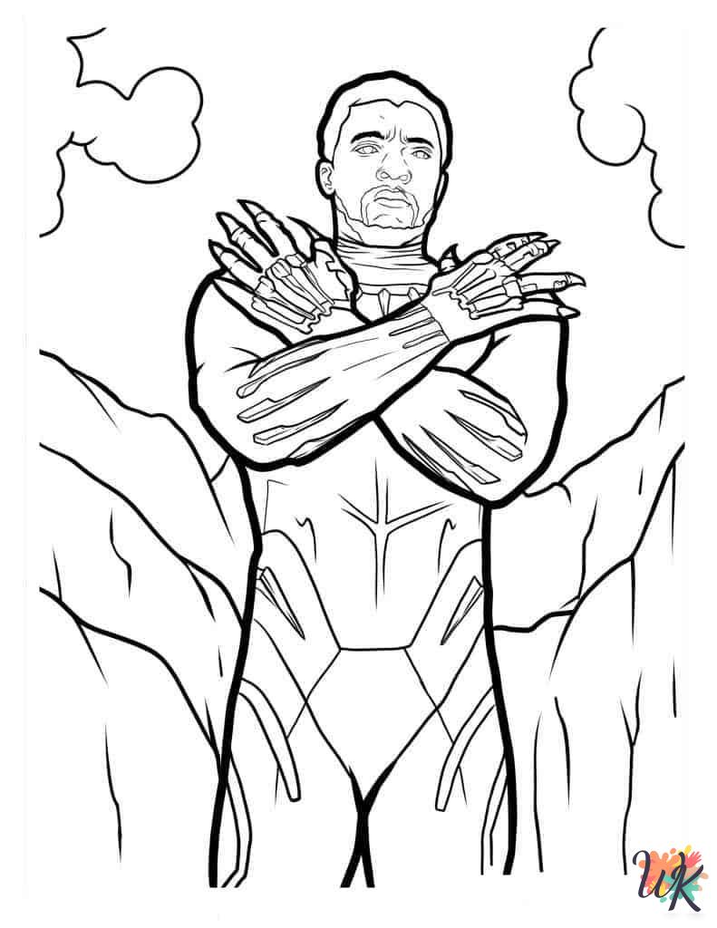 coloring pages Black Panther
