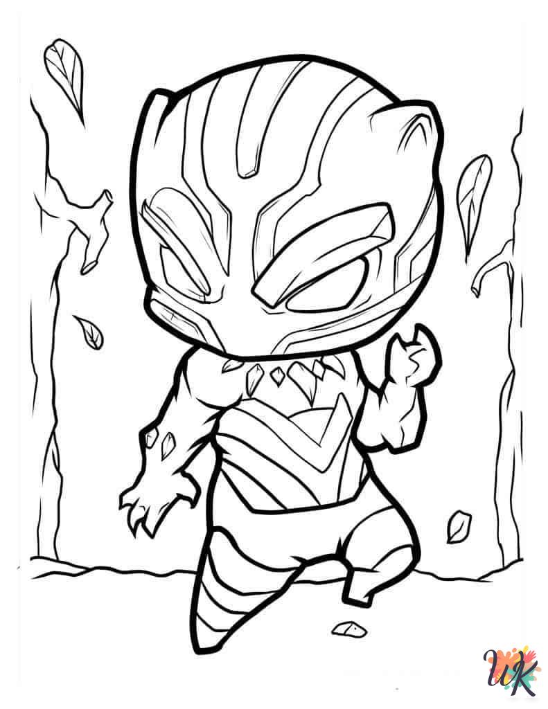 adult coloring pages Black Panther