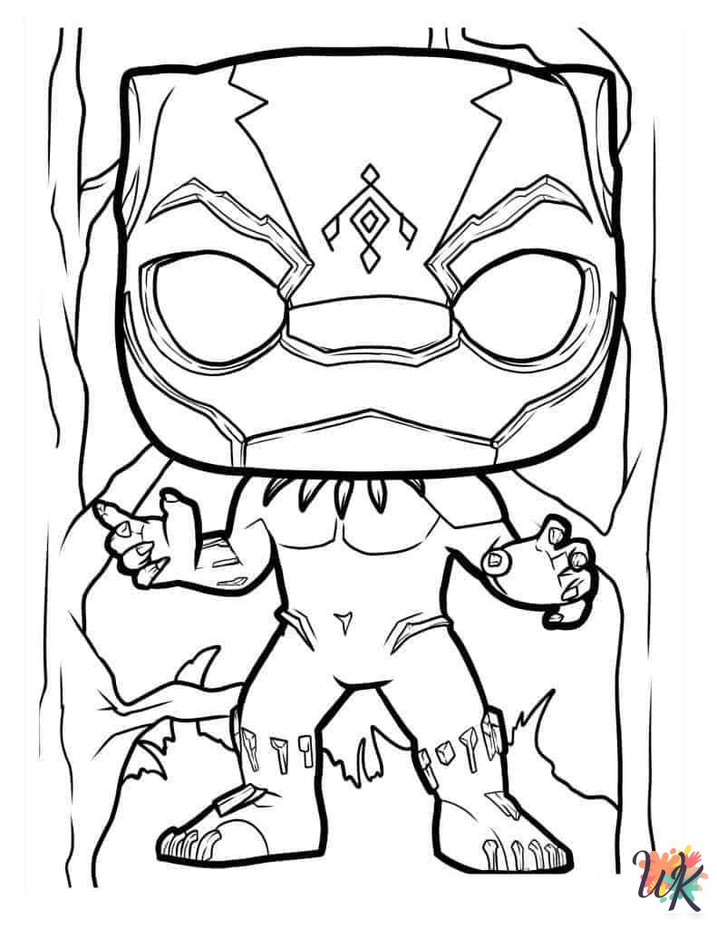 Black Panther coloring pages for preschoolers
