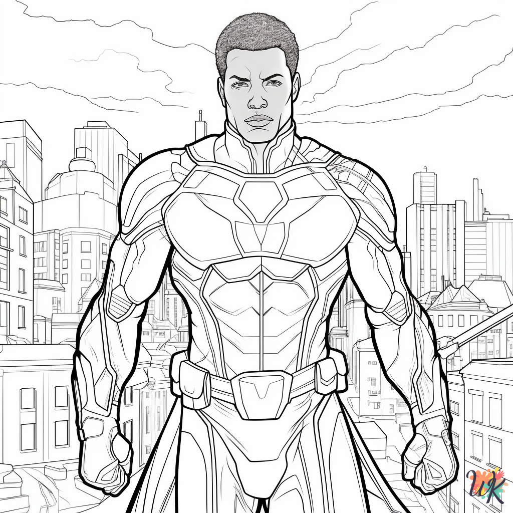 Black Panther coloring pages printable free
