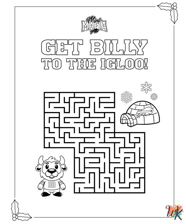 detailed Buffalo Bills coloring pages