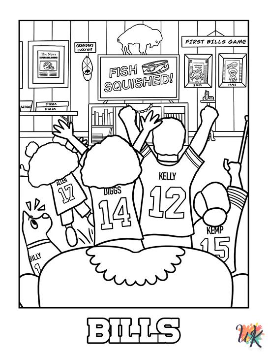 Buffalo Bills coloring pages for kids