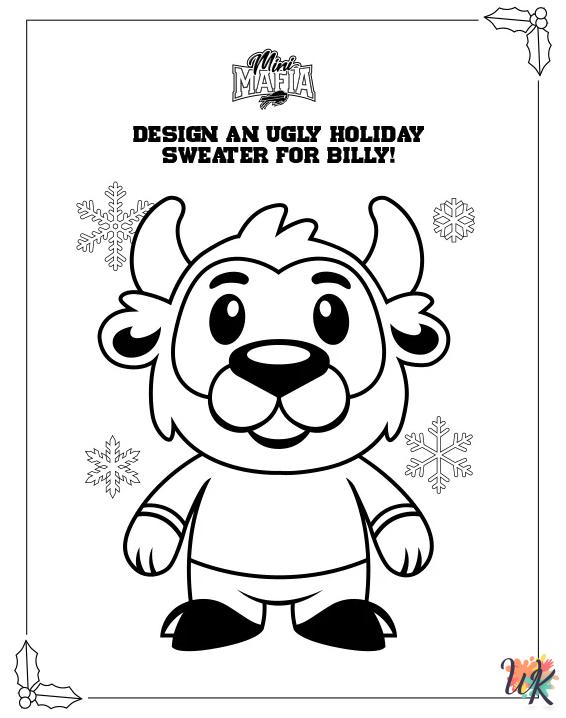 Buffalo Bills ornament coloring pages
