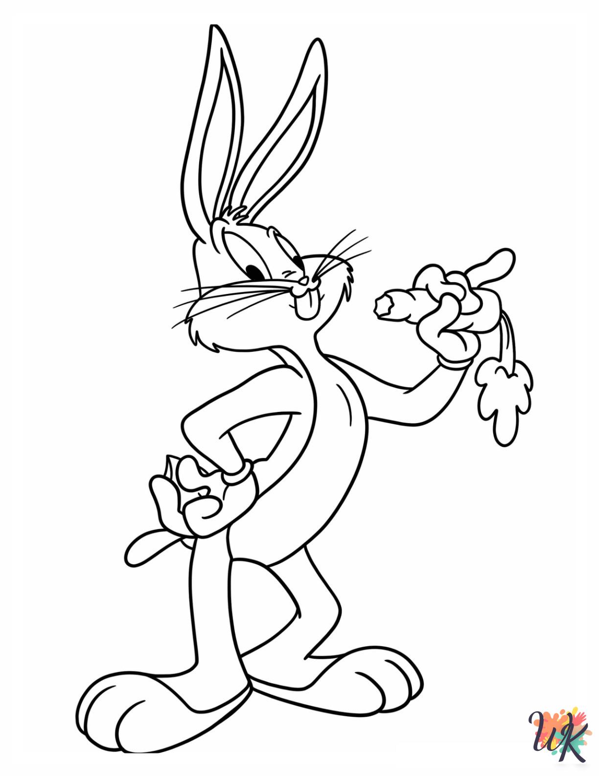 Bugs Bunny decorations coloring pages