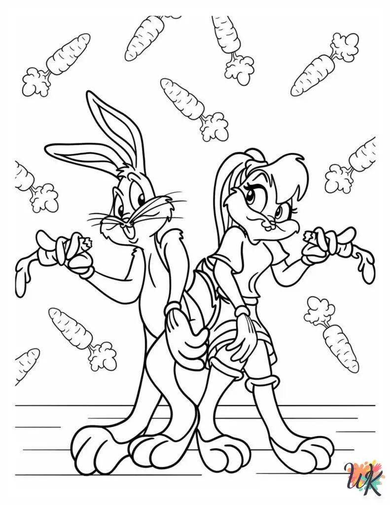 20 Bugs Bunny Coloring Pages For Kids - ColoringPagesWK