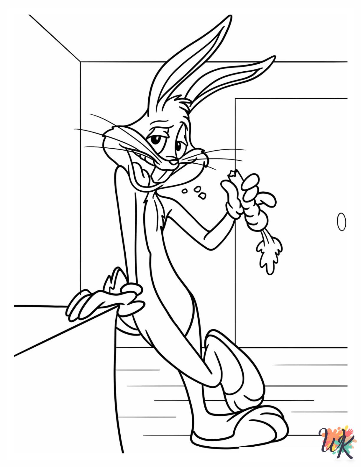 free Bugs Bunny coloring pages for kids