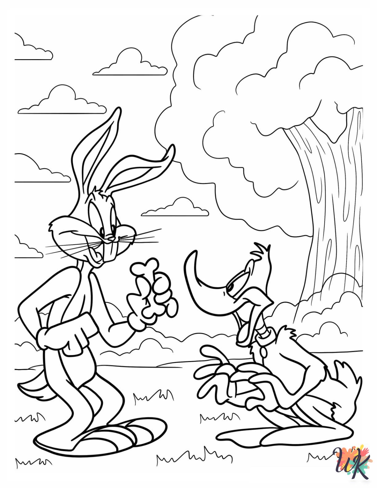 Bugs Bunny coloring pages for adults easy