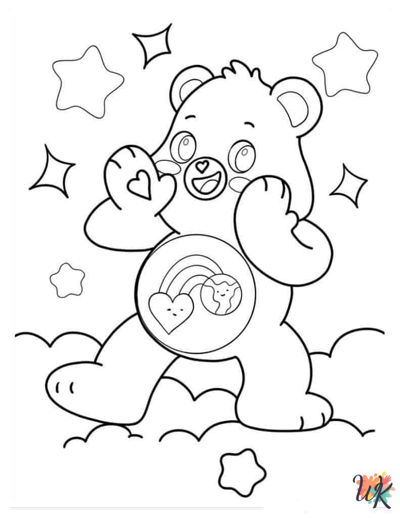 free printable Care Bear coloring pages