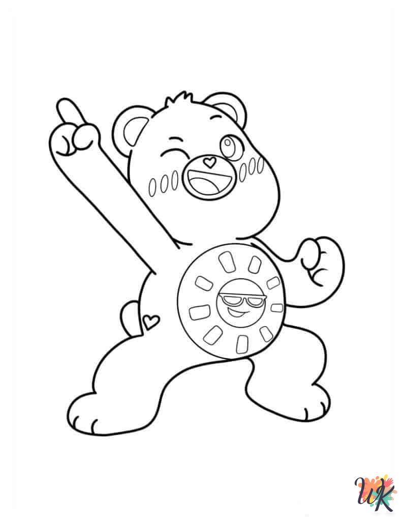 grinch Care Bear coloring pages
