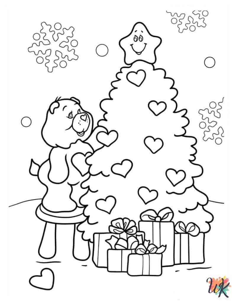old-fashioned Care Bear coloring pages