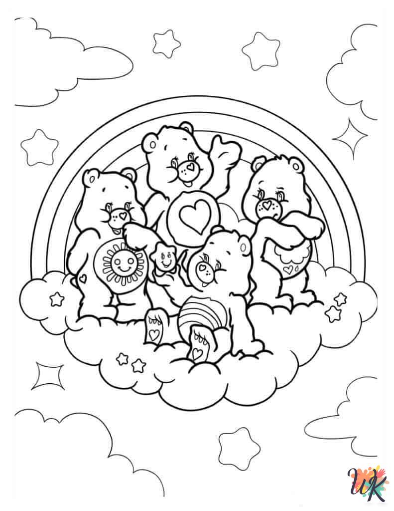 free printable Care Bear coloring pages 1