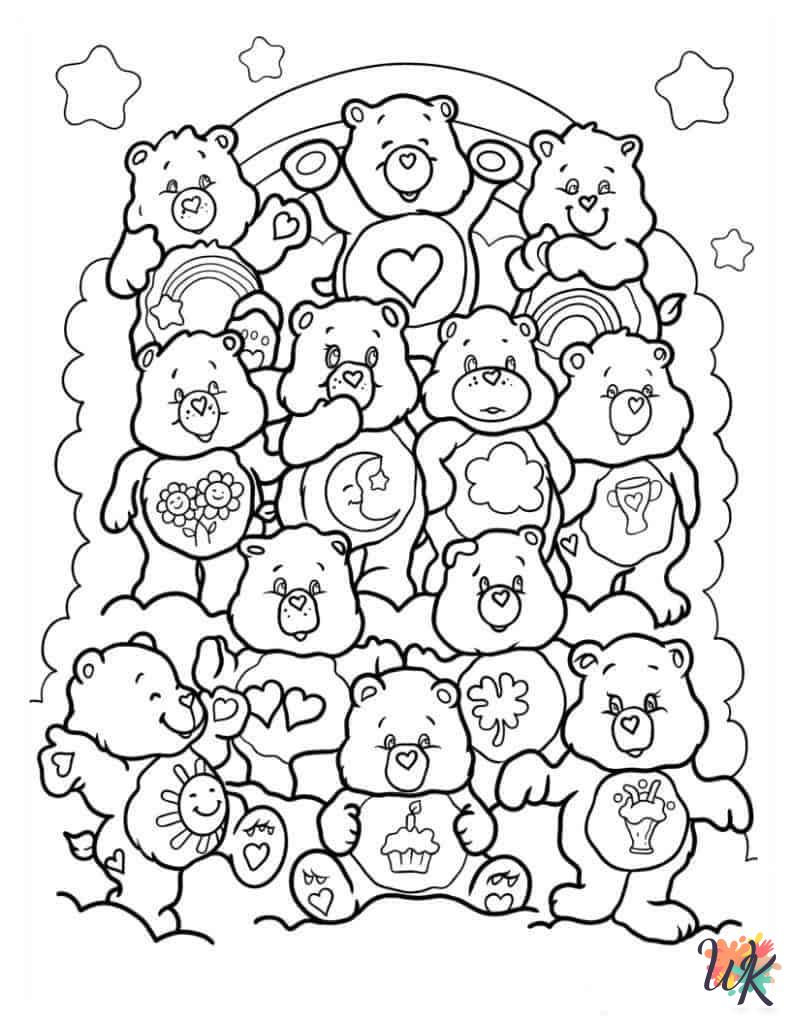 Care Bear decorations coloring pages