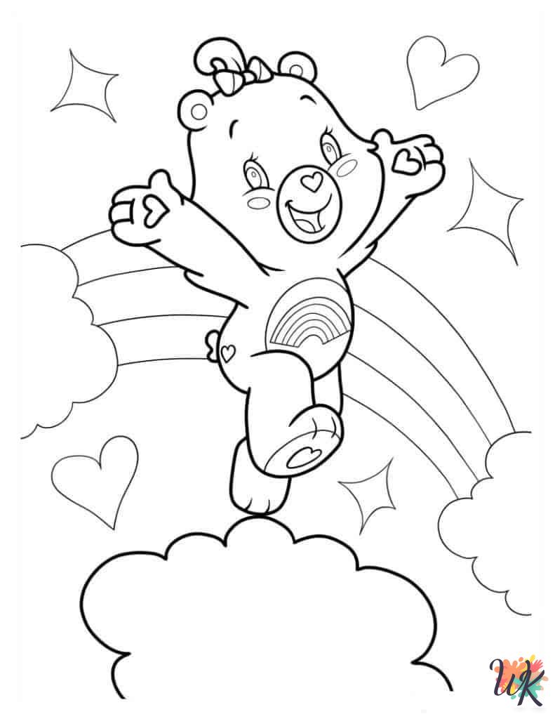 Care Bear coloring pages for adults