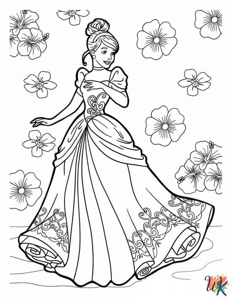 Cinderella free coloring pages