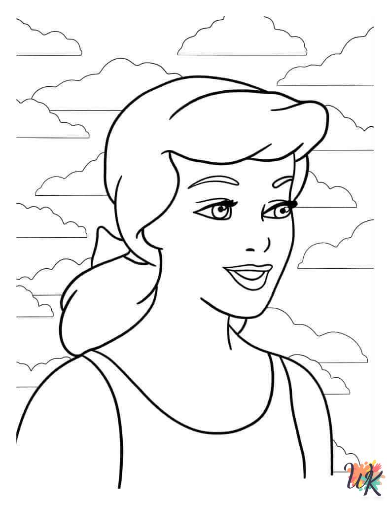 free Cinderella coloring pages printable