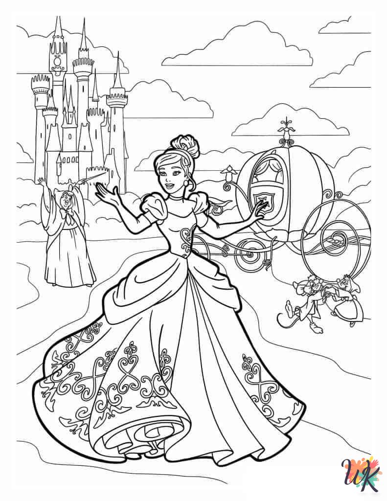 Cinderella coloring pages grinch