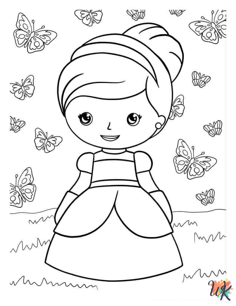 adult Cinderella coloring pages