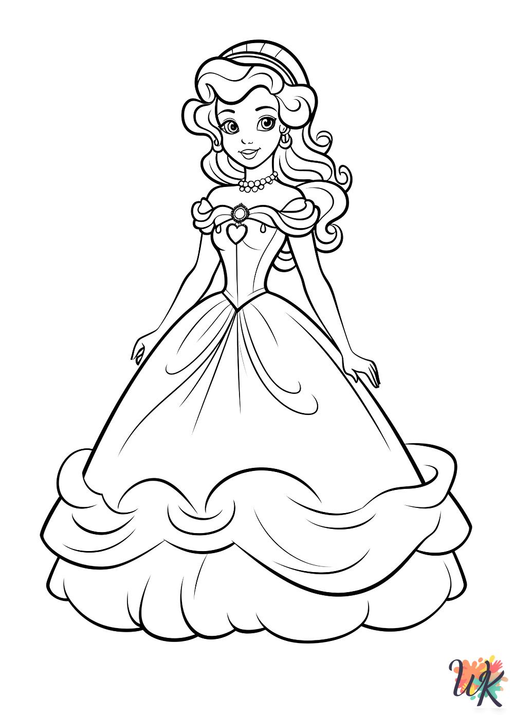 Cinderella coloring pages free
