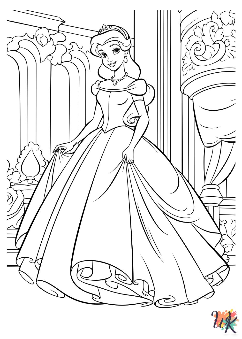 free Cinderella coloring pages 2