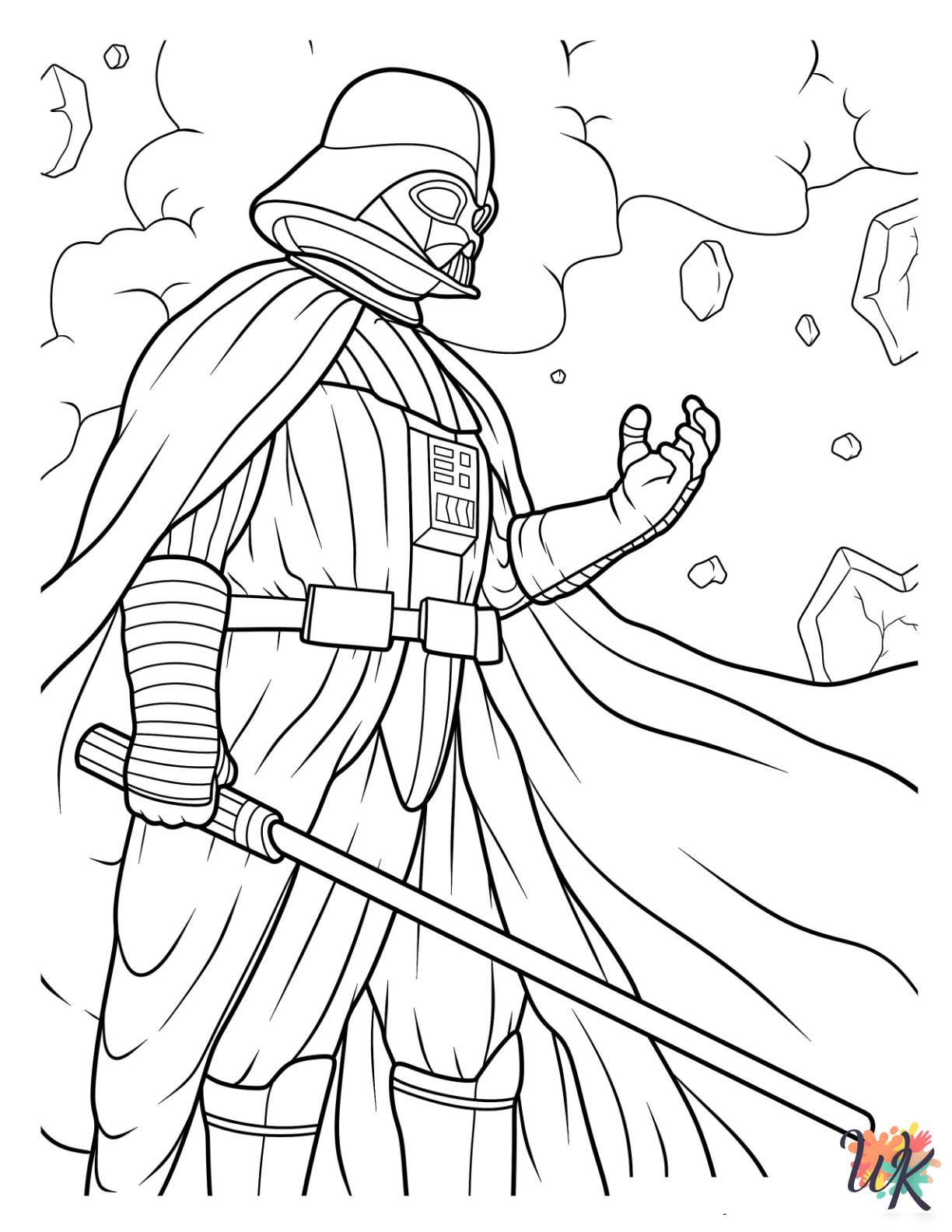 Darth Vader ornament coloring pages