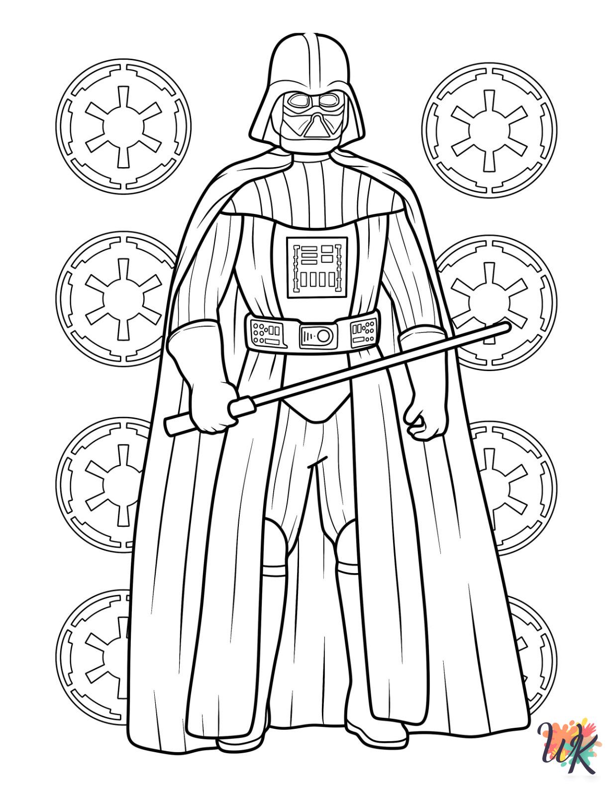 preschool Darth Vader coloring pages