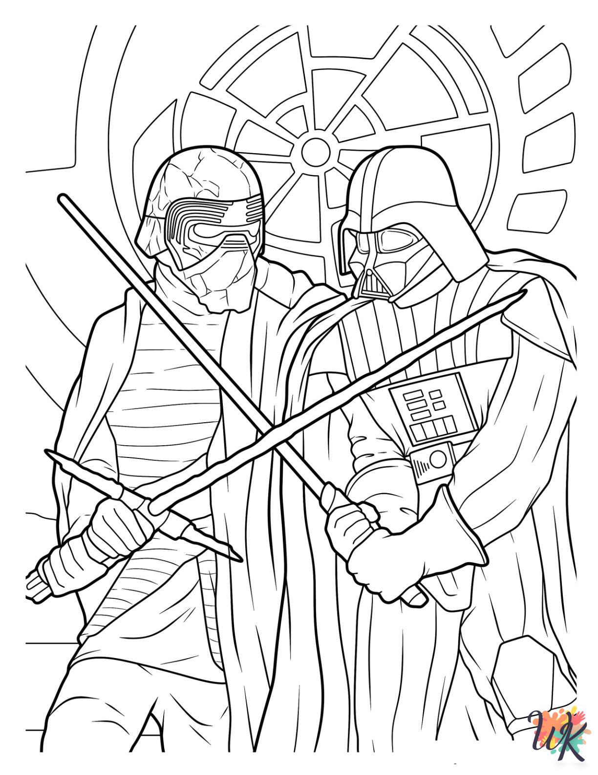 Darth Vader coloring pages for preschoolers