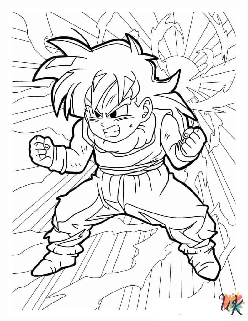 old-fashioned Dragon Ball Z coloring pages