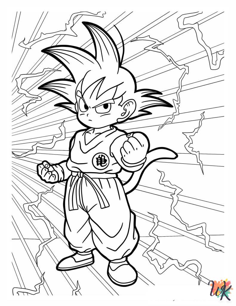 old-fashioned Dragon Ball Z coloring pages
