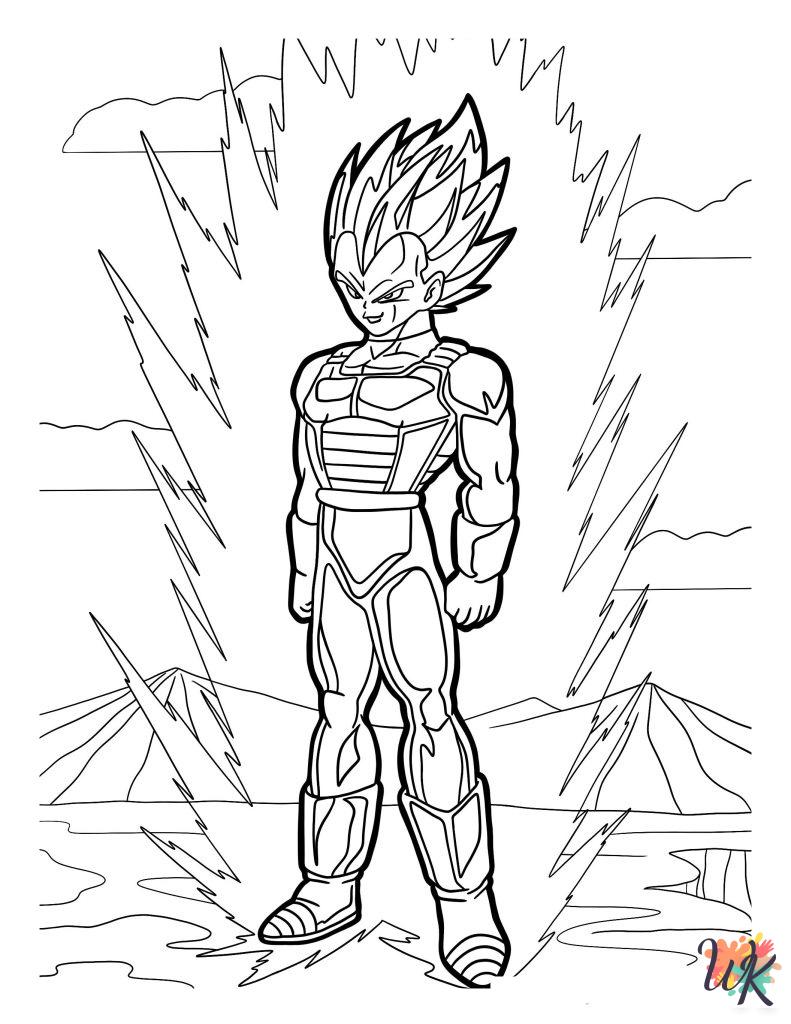 Dragon Ball Z coloring pages easy
