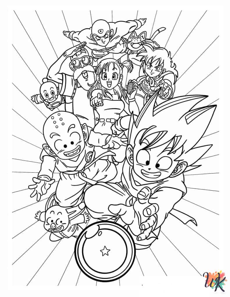 Dragon Ball Z coloring pages free