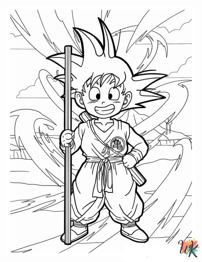 merry Dragon Ball Z coloring pages
