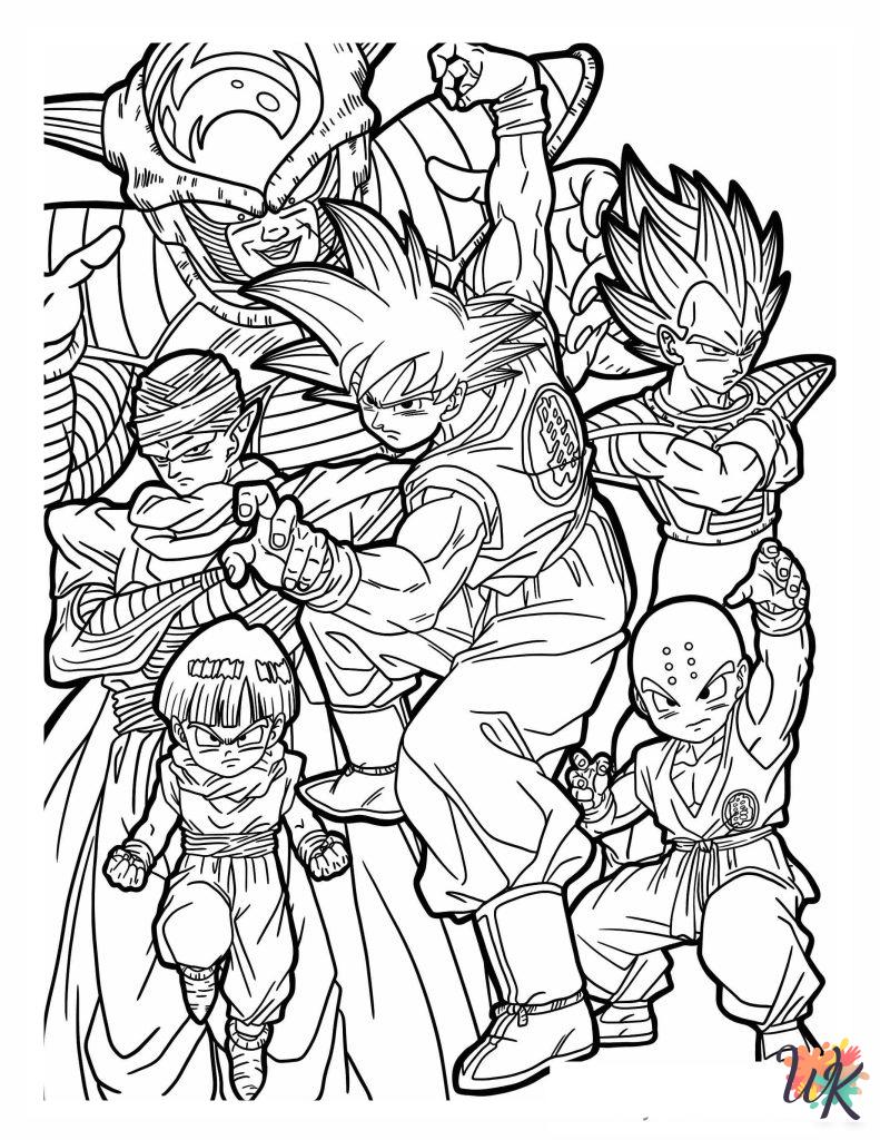 Dragon Ball Z coloring pages printable free