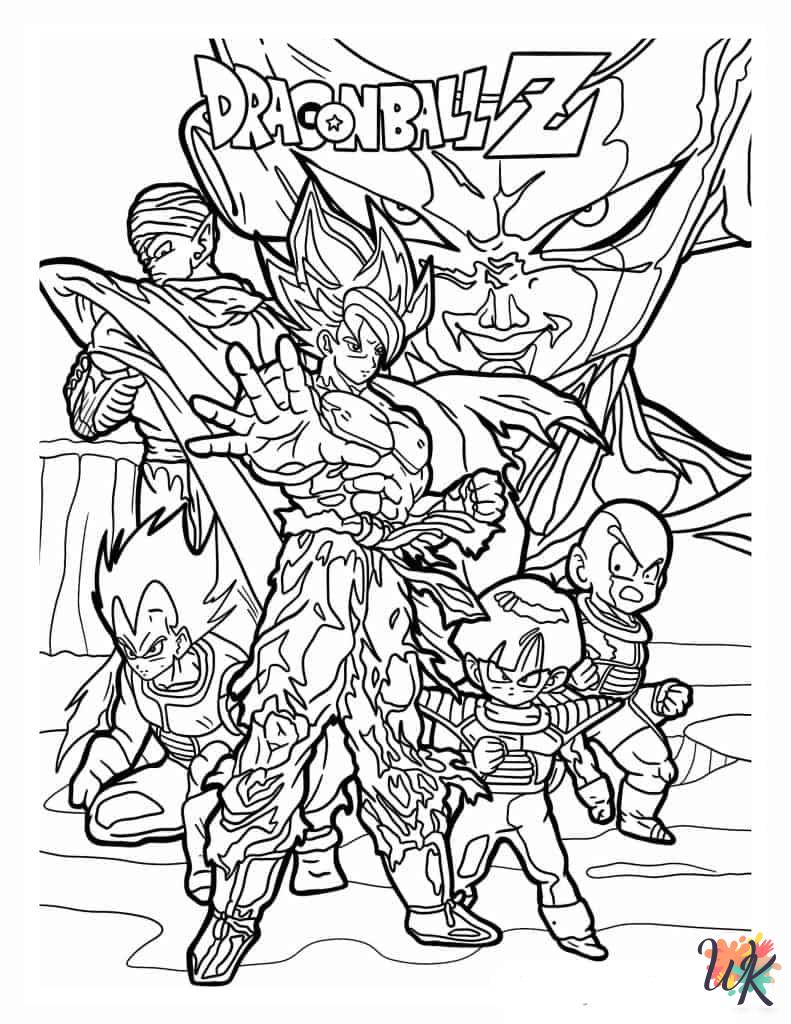 free adult Dragon Ball Z coloring pages