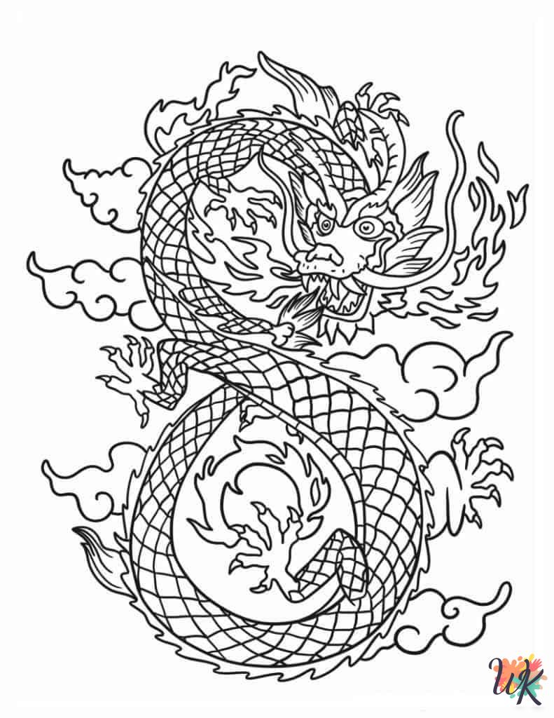kids Dragon coloring pages