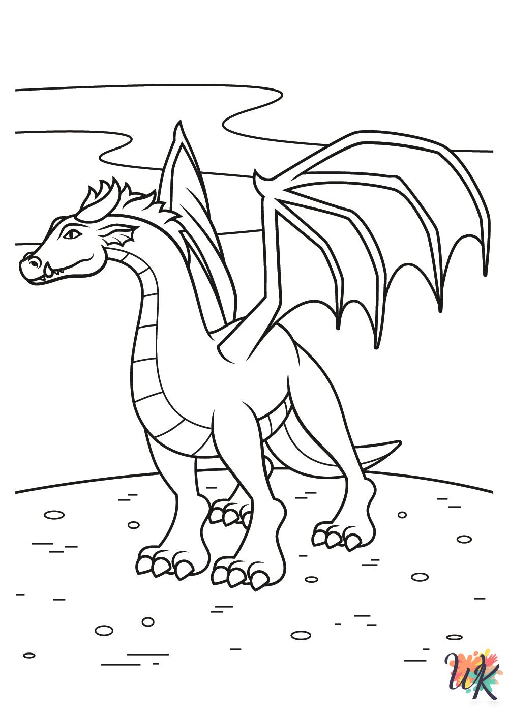 Dragon coloring pages printable
