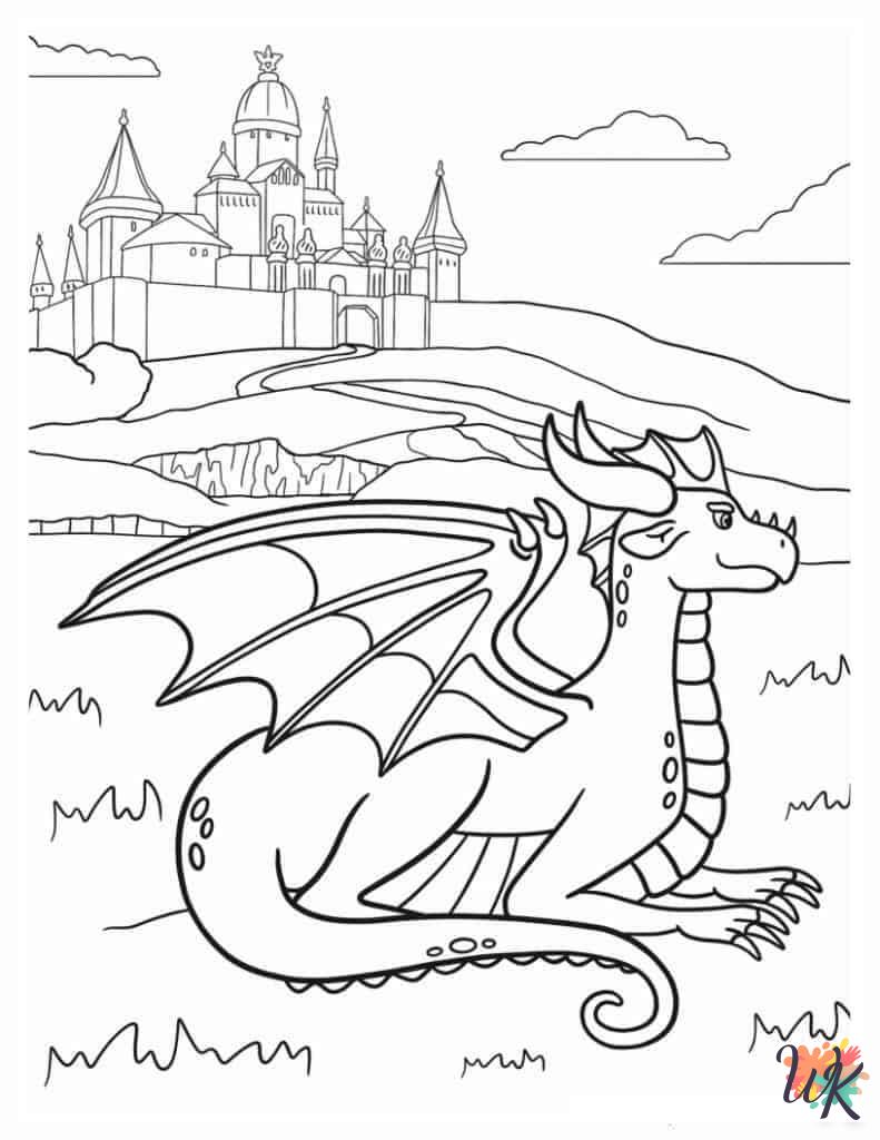 Dragon coloring pages to print