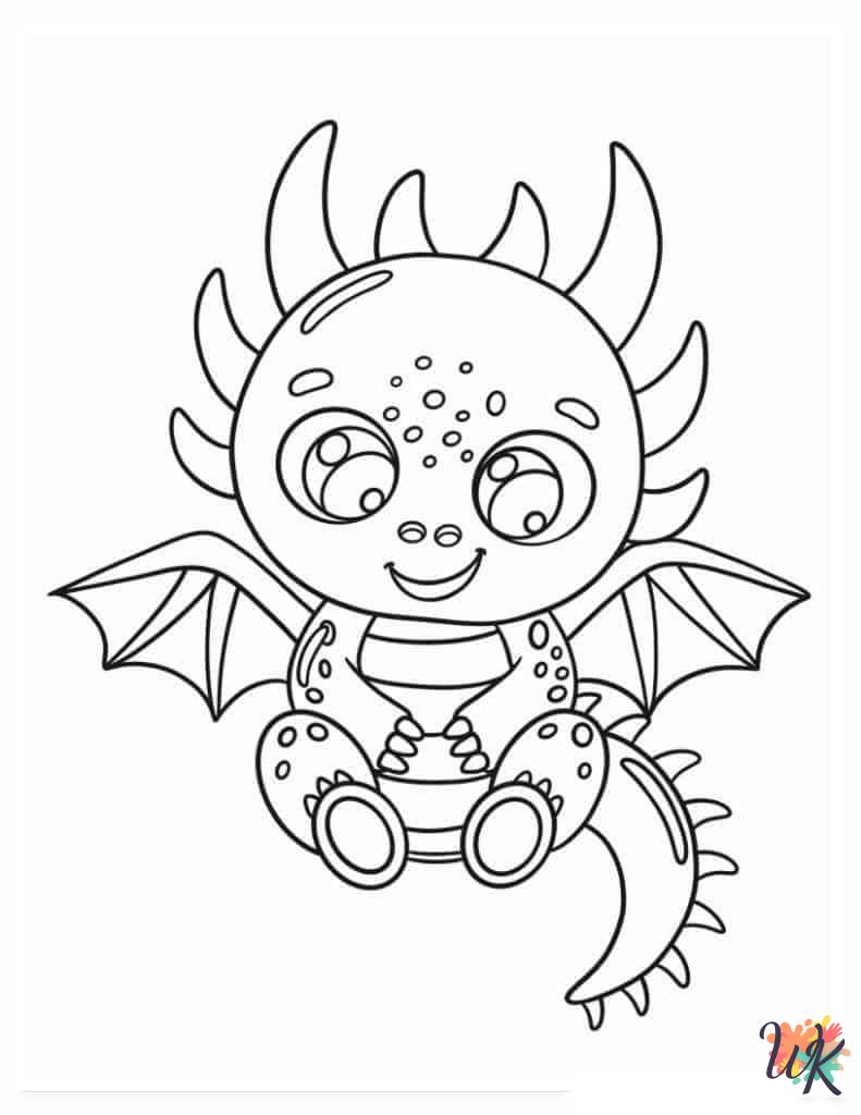 free Dragon coloring pages printable