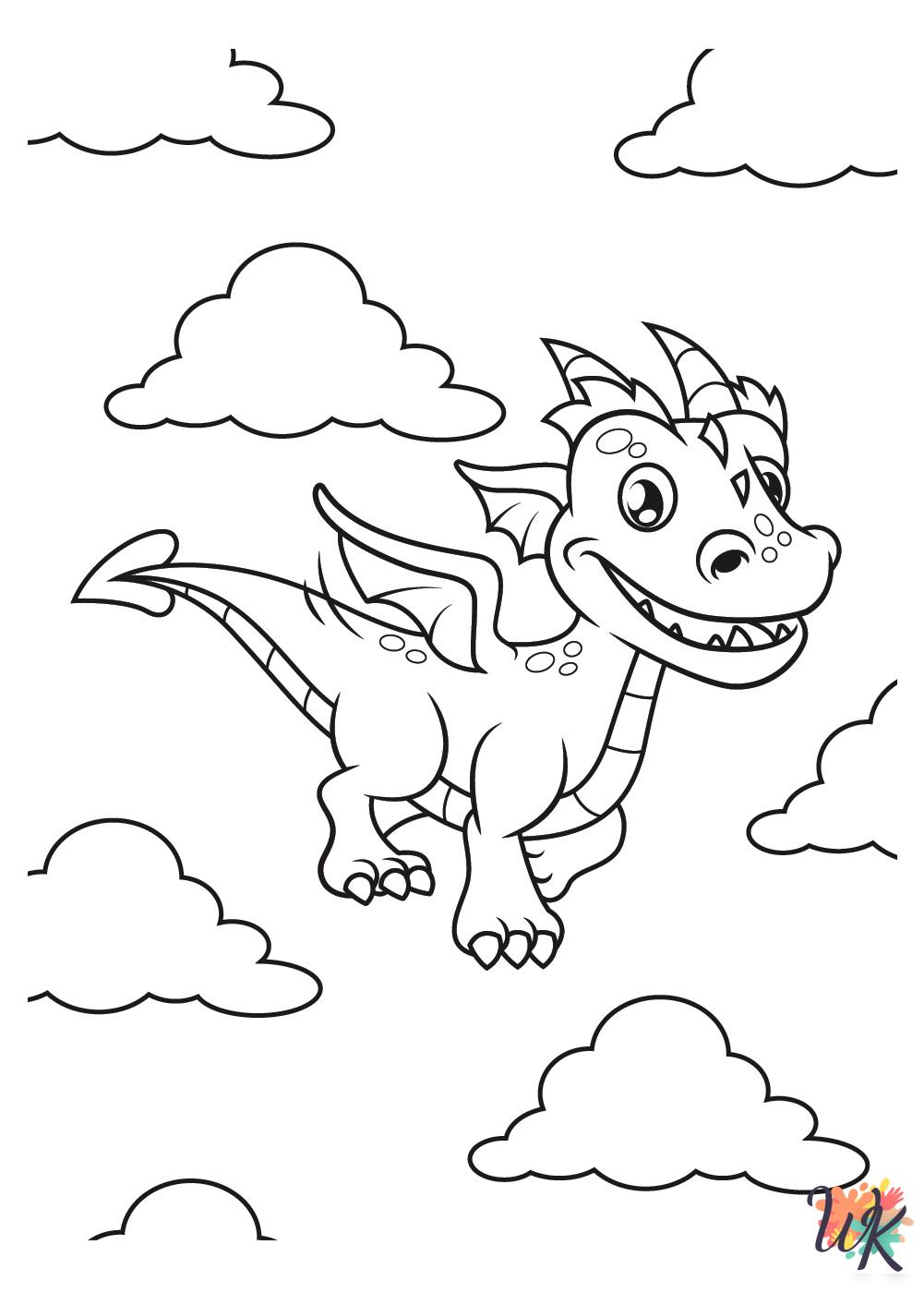 free Dragon coloring pages printable