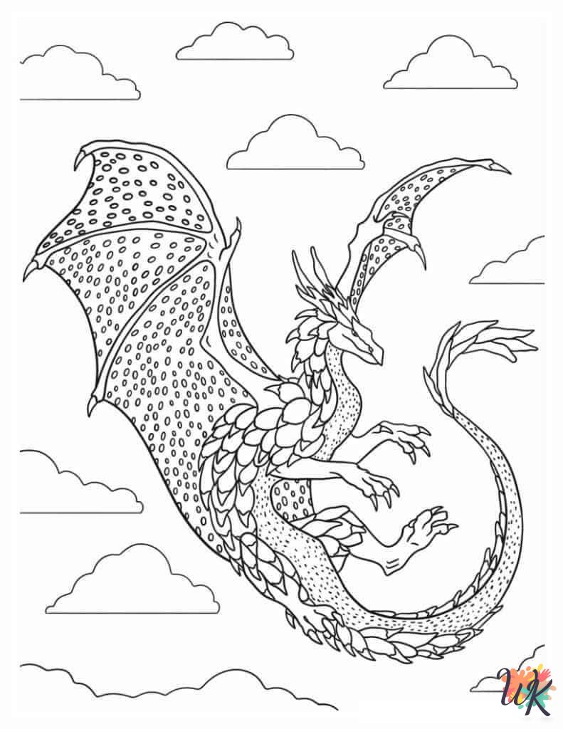 free Dragon printable coloring pages
