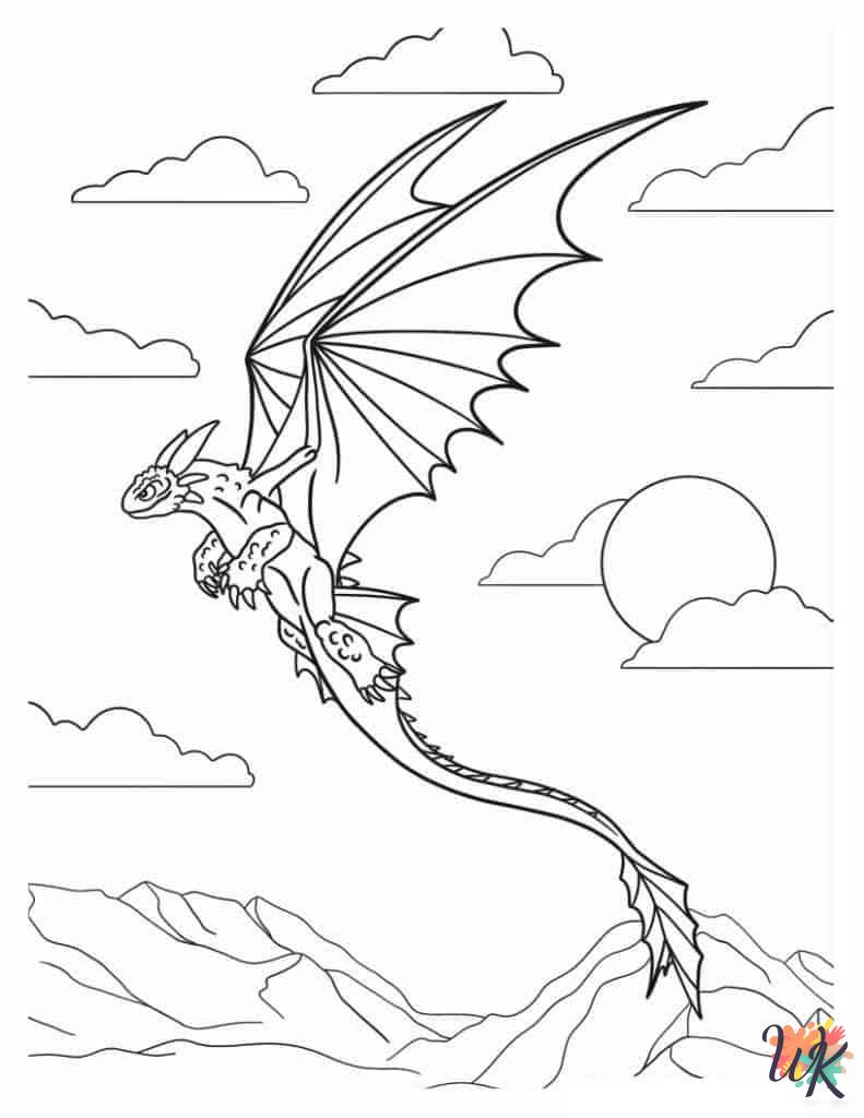 grinch cute Dragon coloring pages