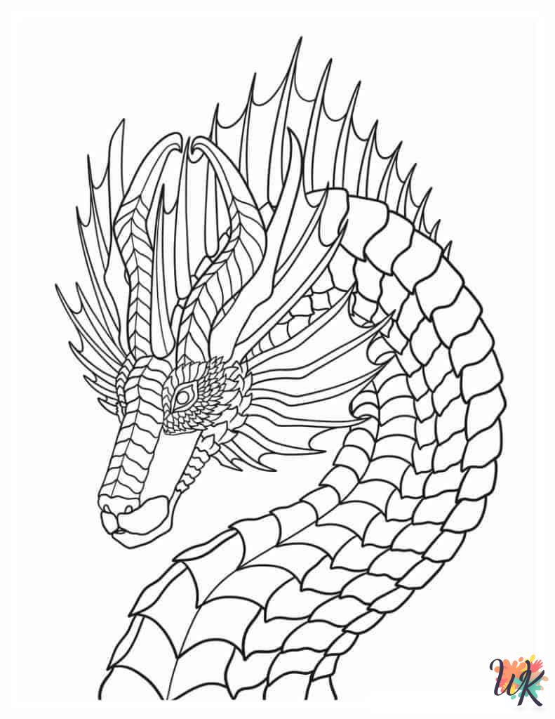 printable Dragon coloring pages